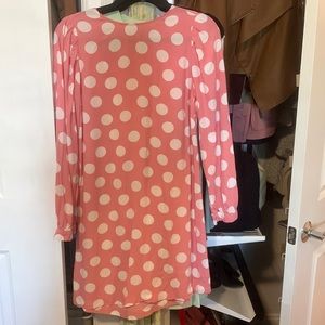 Pink and white mini dress!